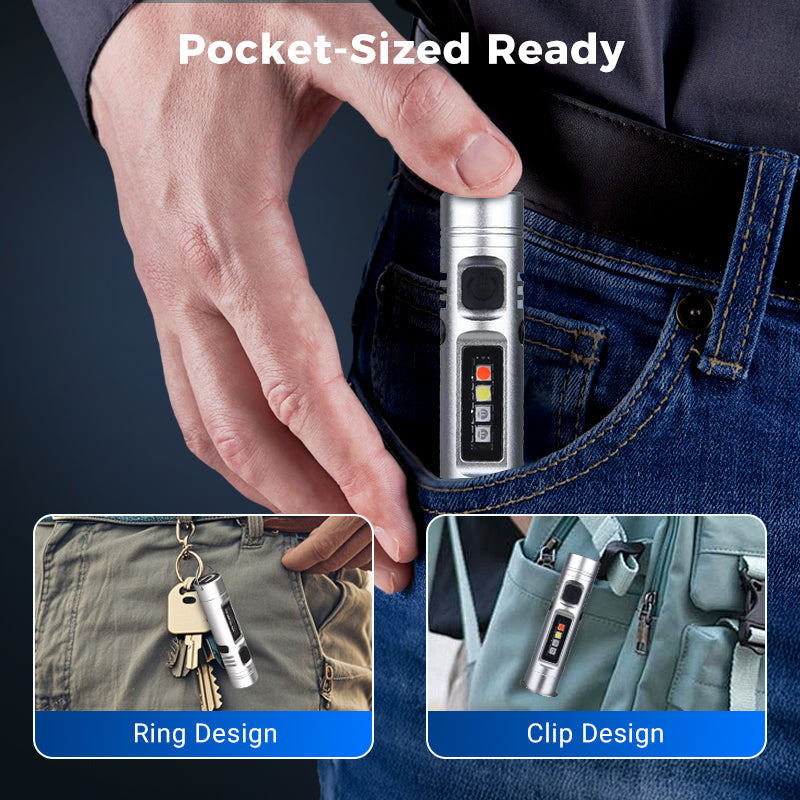💥Multi-Functional Aluminum Alloy Mini Flashlight