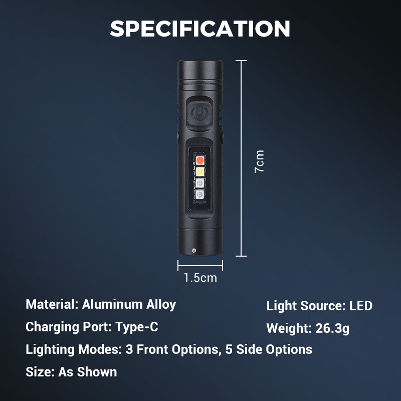 💥Multi-Functional Aluminum Alloy Mini Flashlight