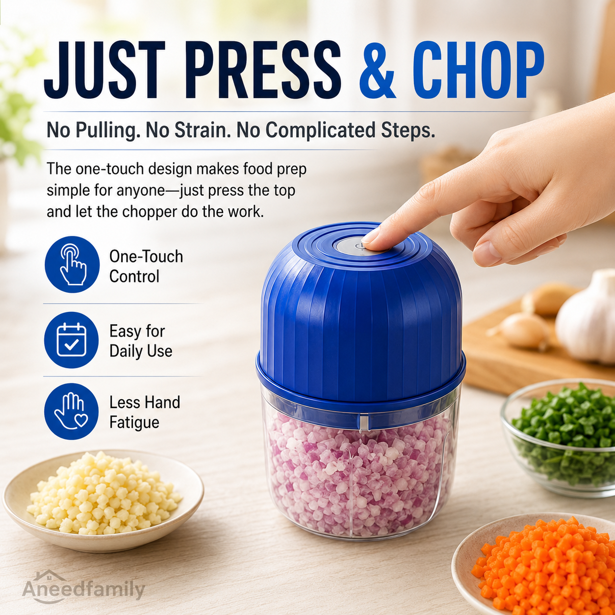 Wireless Efficient Electric Mini Food Chopper